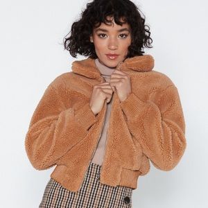 Nasty Gal faux fur jacket